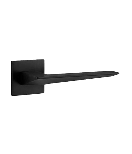 Ручки стандарт Ручка дверная Code Deco на квадратном основании H-30133-A-BLM 